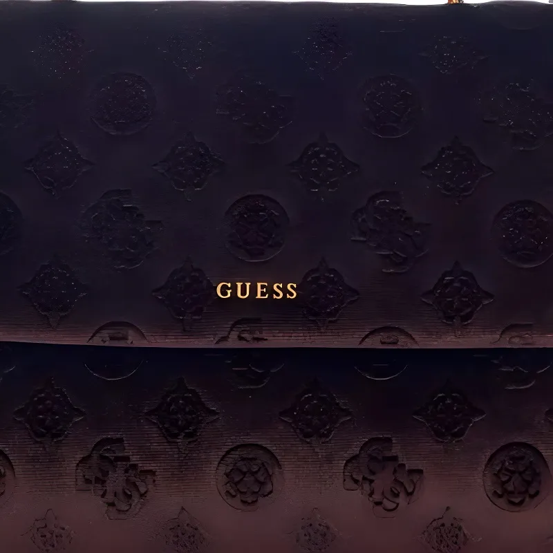 GUESS Velvet Chain Bag Shoulder Bag Crossbody Bag Women's Delray Black-4