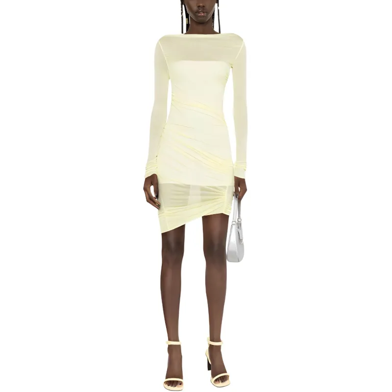 Blumarine Long-Sleeved Dresses Women's Yellow-1