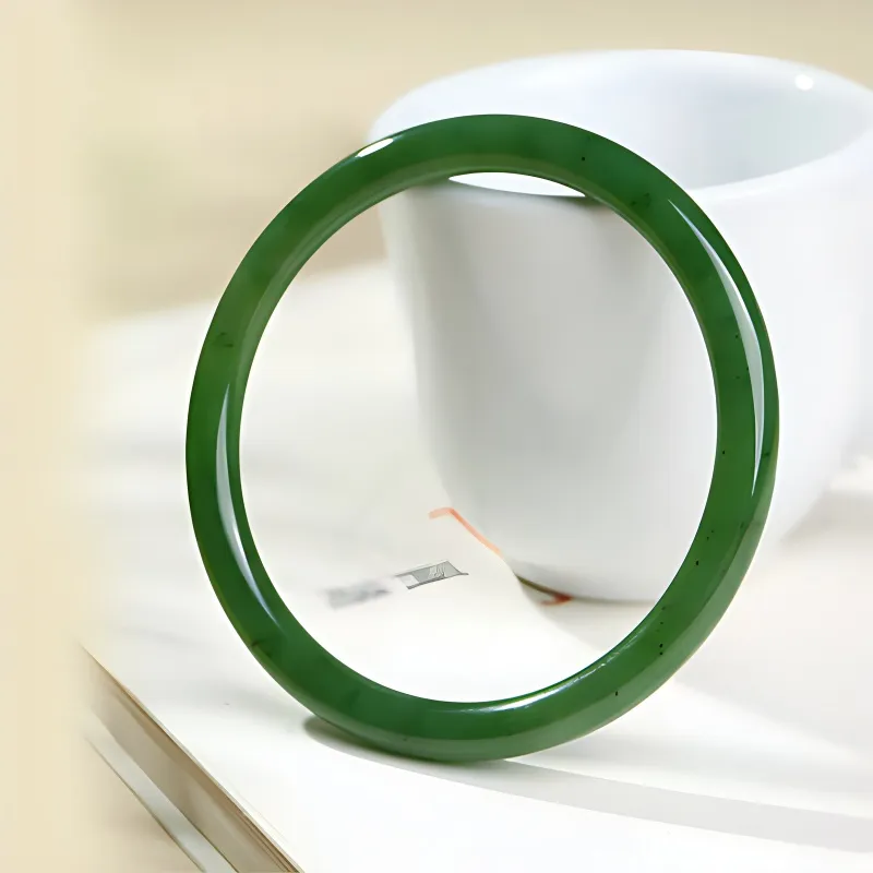 MUSHIFEN Hetian Jade Bangles Jasper Women's-2