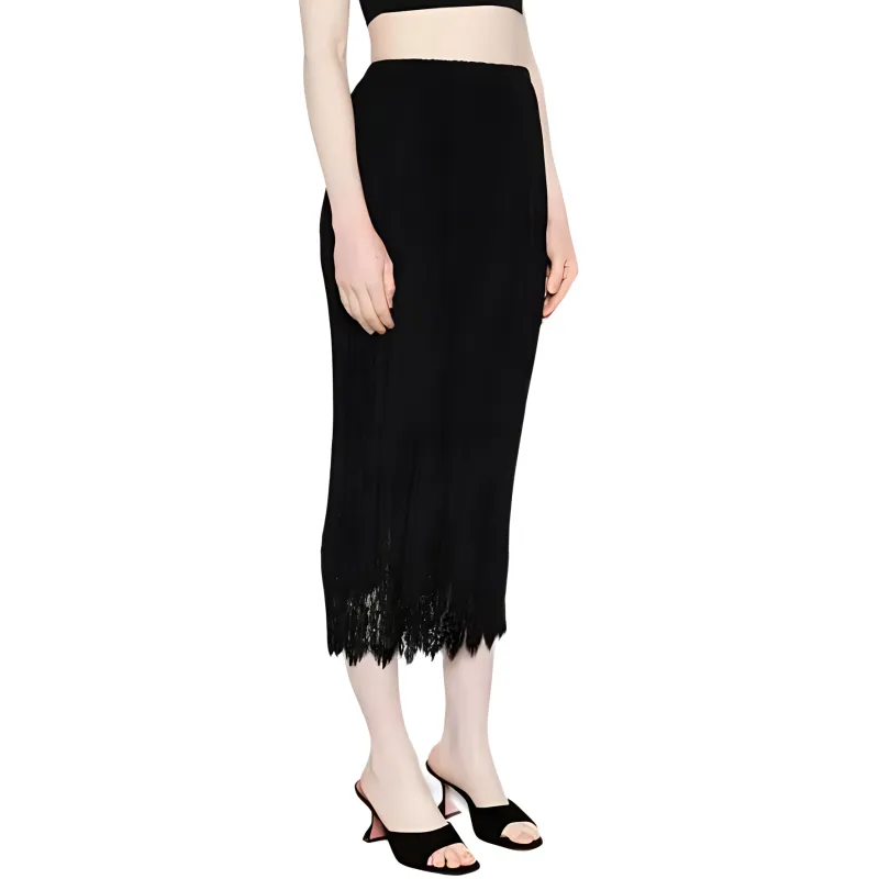 Zimmermann Casual Long Skirts Women's Black-3