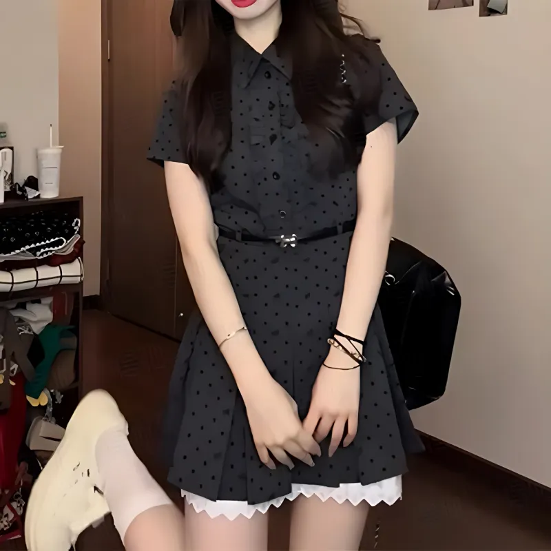 CZMO Short Sleeved Dress Women's Black-3