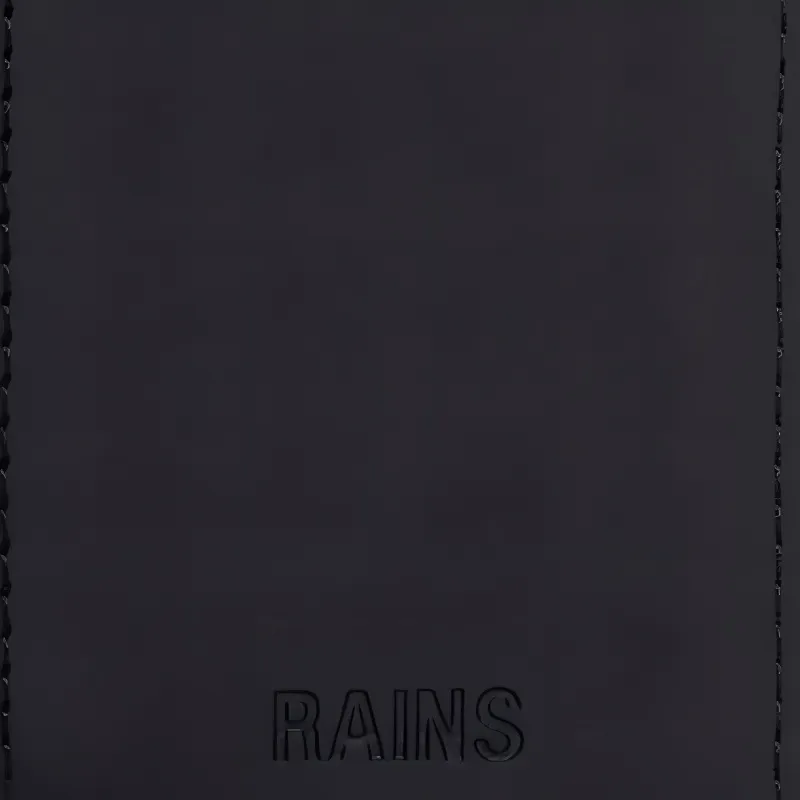 Rains Polyurethane Card Holder Wallet Unisex Black-2