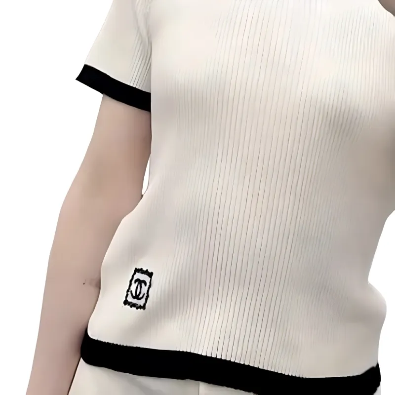 CHANEL Regular T Shirt Women's White-3