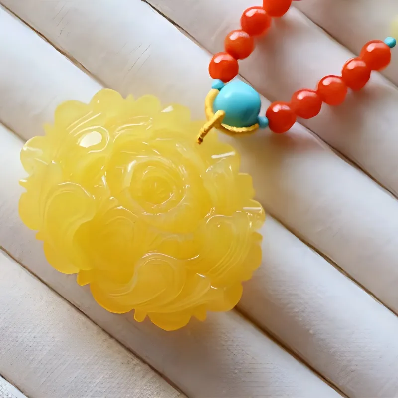 Xifeng Building Beeswax Necklaces Unisex-4