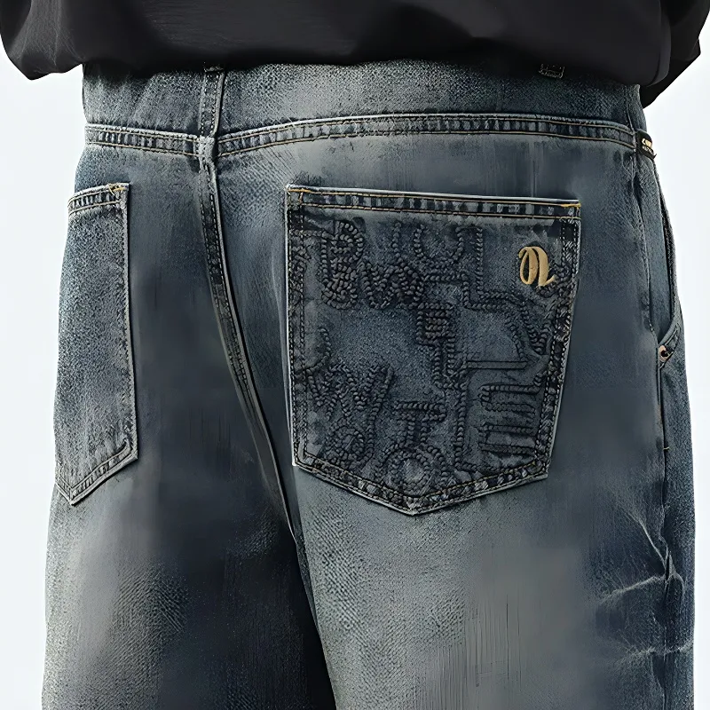 Go it alone Jeans Unisex Nostalgic Blue-4
