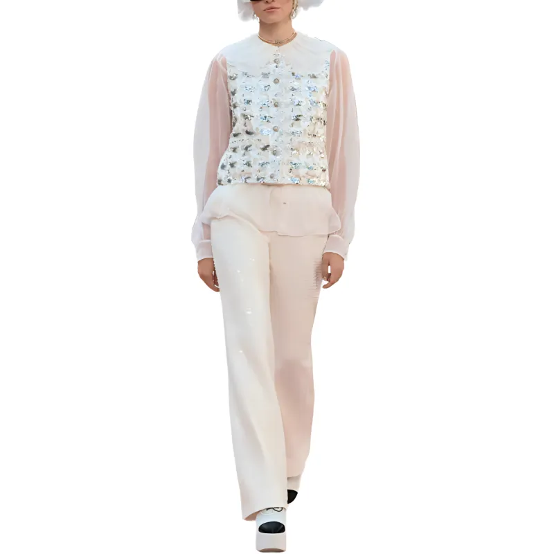 CHANEL 25S Spring Summer Collection Shirt Women's White-1