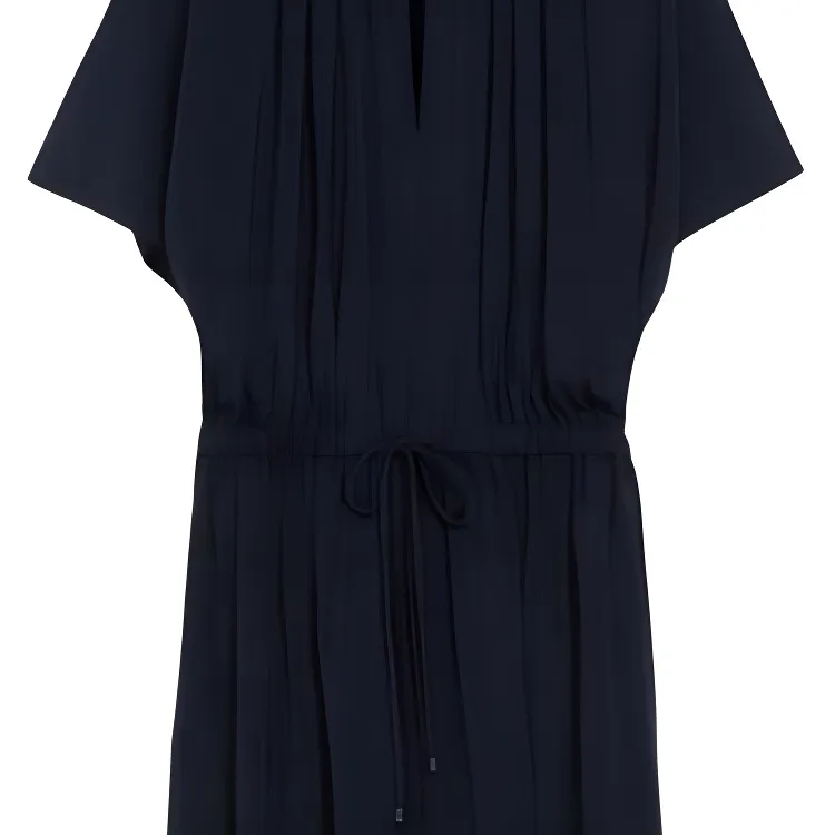 MaxMara Short Sleeved Dresses Women's Navy Blue-4