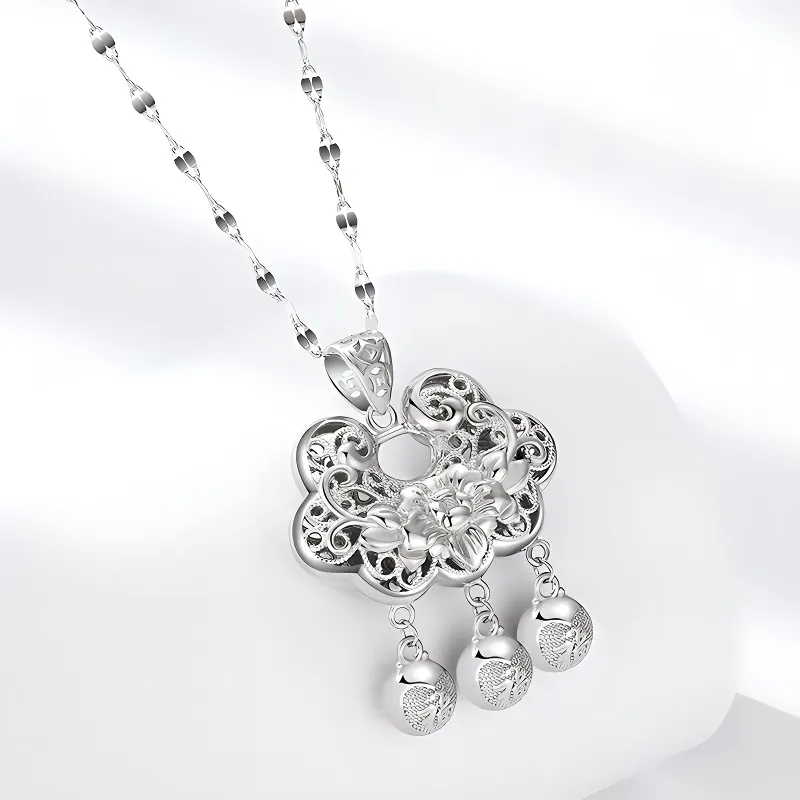 Bear Silversmith High Content Sterling Silver Sterling Silver Necklace Women's-1