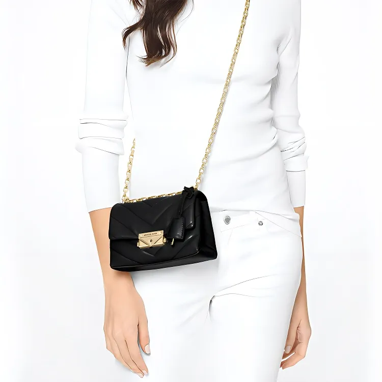 MICHAEL KORS Cece Sheepskin Crossbody Bag, Shoulder Bag Women's Black-4