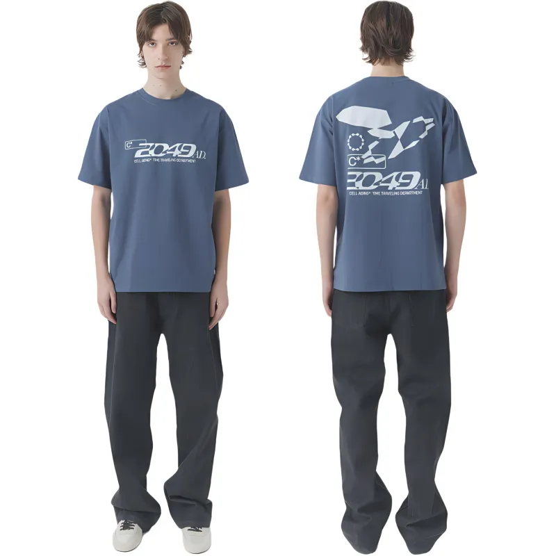 CELL AGING T Shirt Unisex Smoke Blue-2