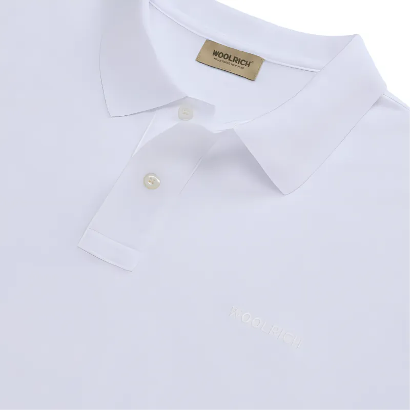 WOOLRICH SS25 Polo Shirt Men's Bright White-4