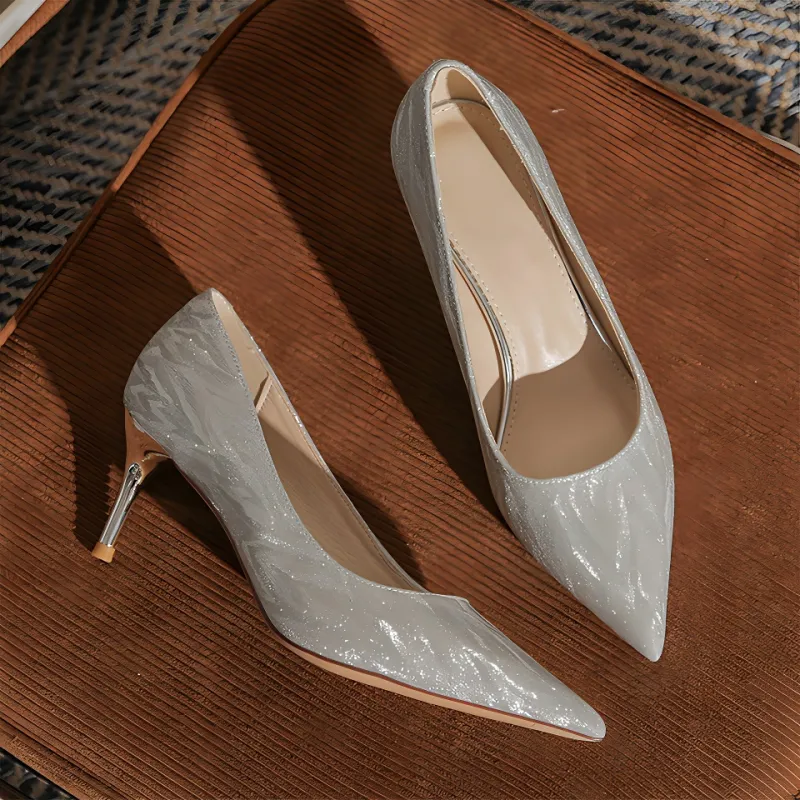 MADALLO High Heels Women's Silver/Champagne-1