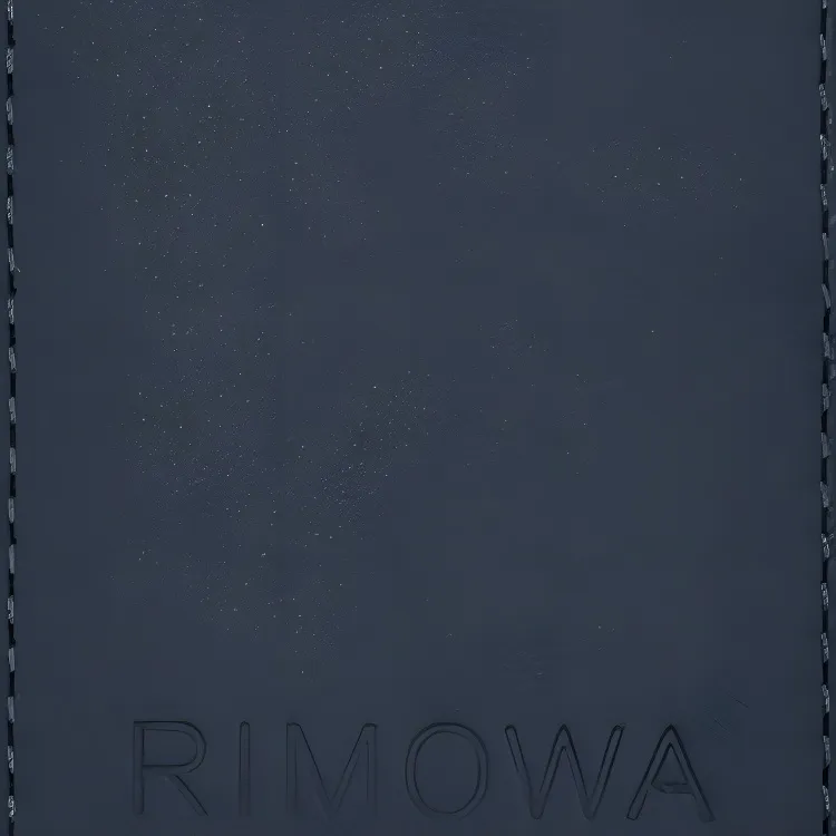 RIMOWA Leather Luggage Tag Unisex Denim Blue-3