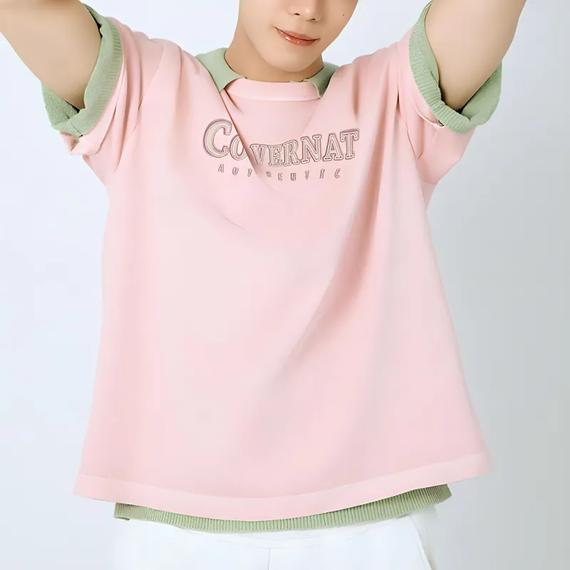 COVERNAT SS25 T Shirt Men's Pink-2