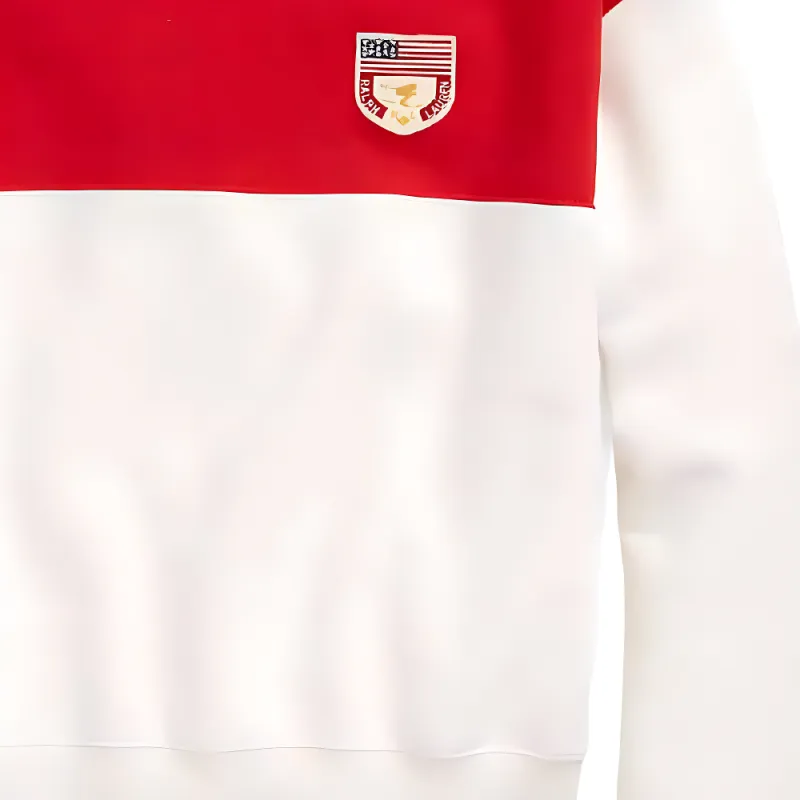 Polo Ralph Lauren Sweatshirts Women's White Red-3