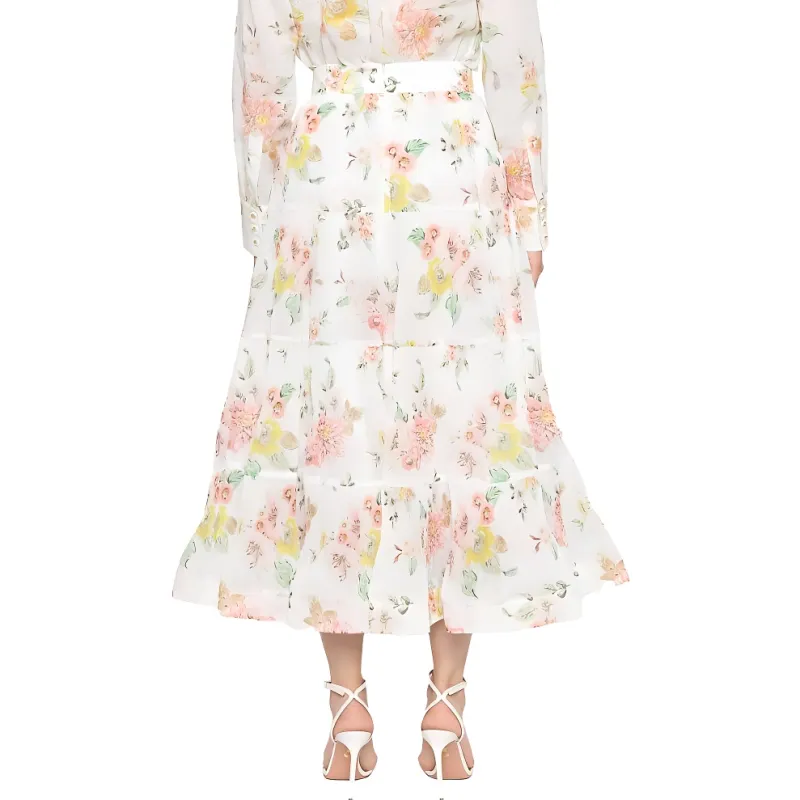 Zimmermann Pleated Midi Skirt-3