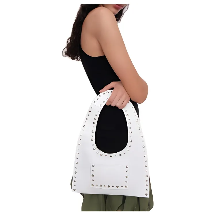 Gimaguas Leather Handbag Mini Women's White-2