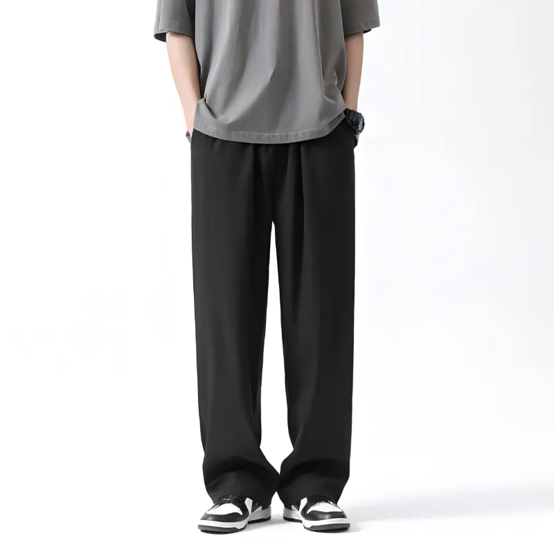 K411 Casual Pants Unisex Black-1