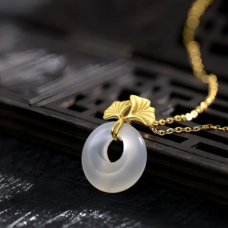 Yu Shangxuan Natural Chalcedony Necklaces Unisex-1