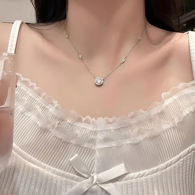 ALI THE FOX Zircon Necklaces Women's-1