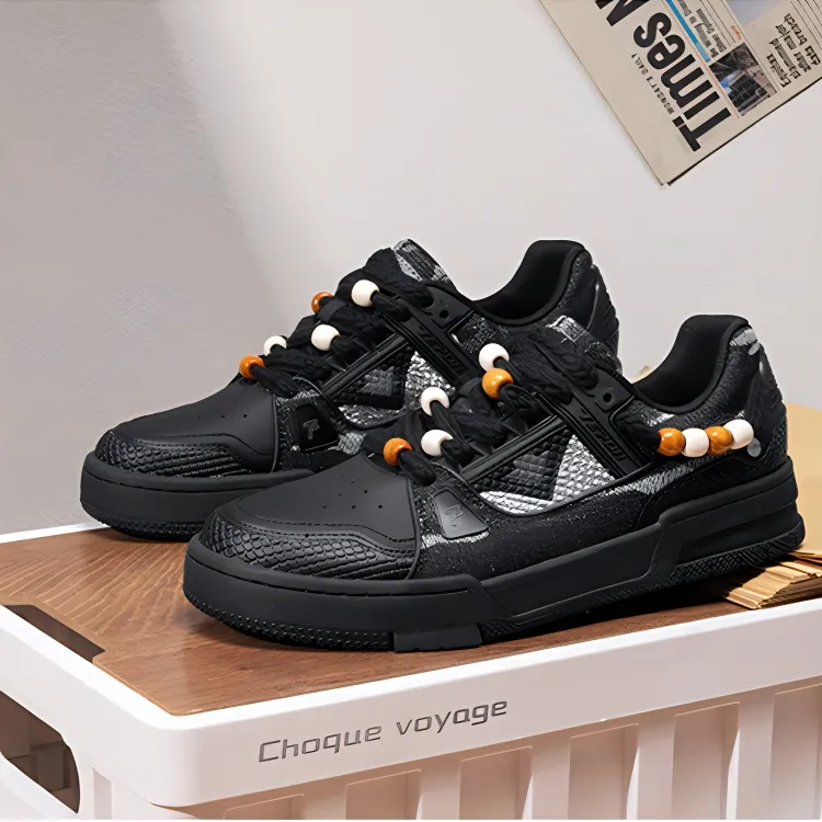 TEPOR Qilin Slip Resistant, Abrasion Resistant, Breathable Low Top Skateboard Shoes Men's-11