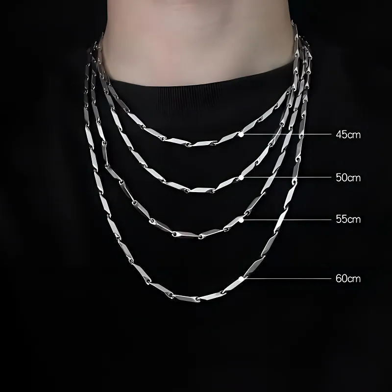 GUDUD Titanium Steel Necklaces Men's-2