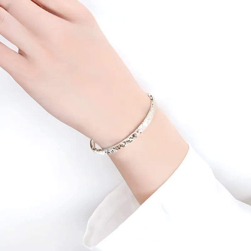 UZIID Sterling Silver Bangles Women's Silver-2