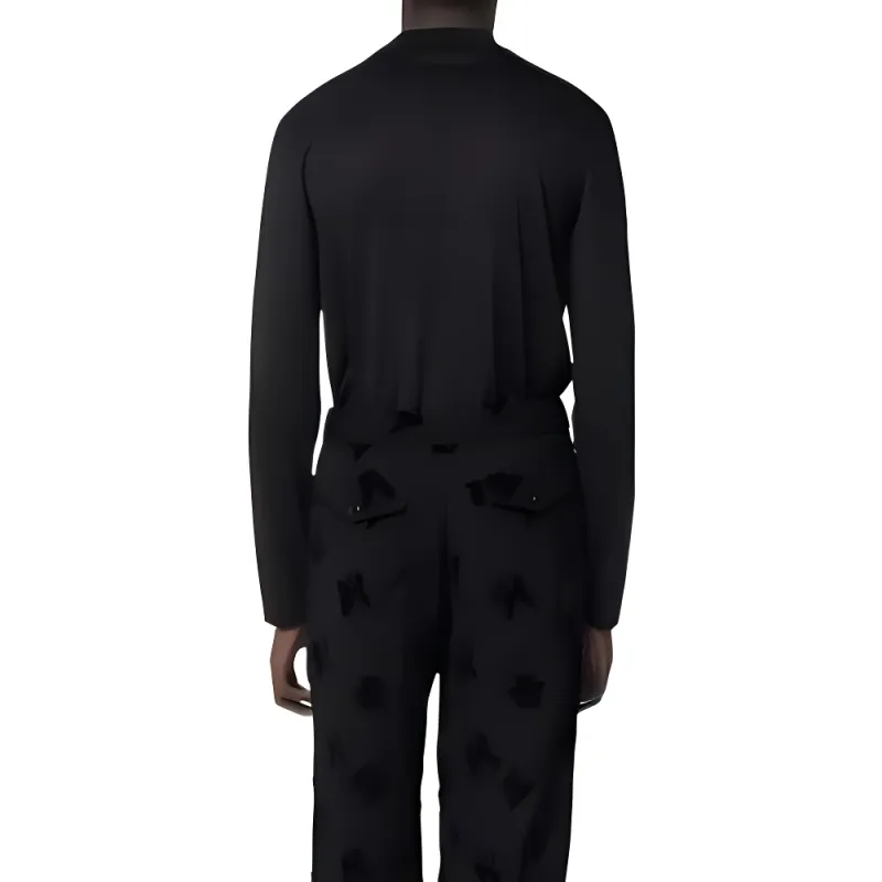 LOUIS VUITTON Lv 3D Embroidered Long Sleeved Tshirt-2