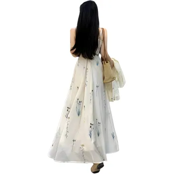 EIDOLON GRAIN Slip Dress Women's Apricot