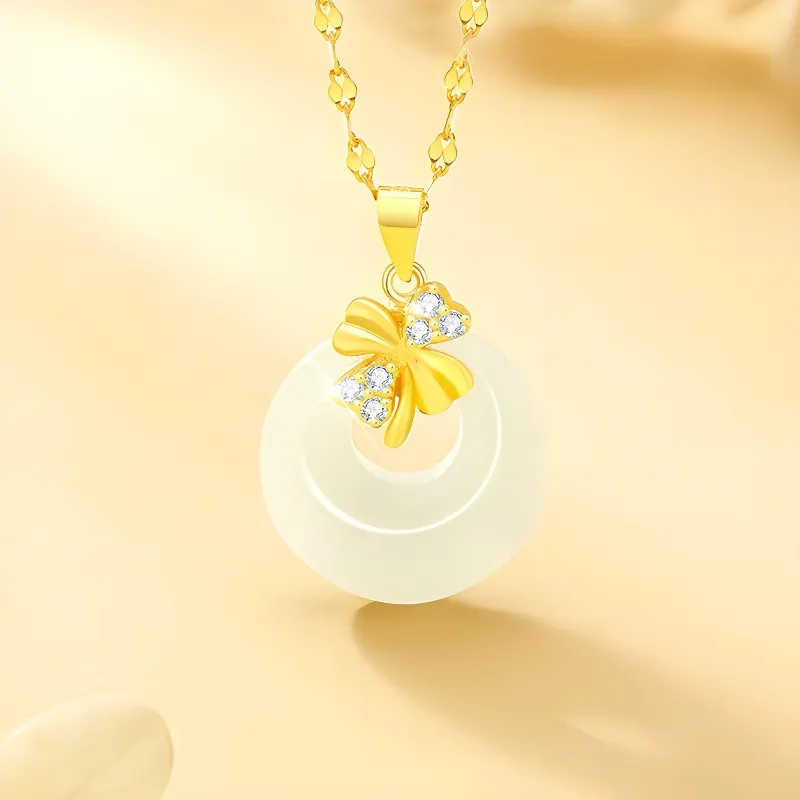 Bear Silversmith Chalcedony Necklaces Women's-1