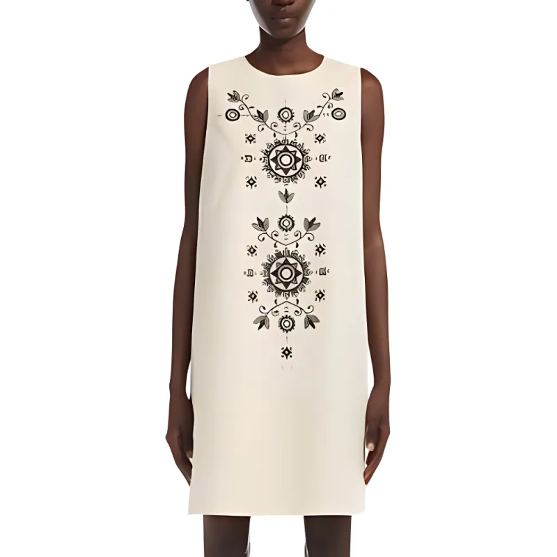 WEEKEND MaxMara Sleeveless Dress Women's Beige-2