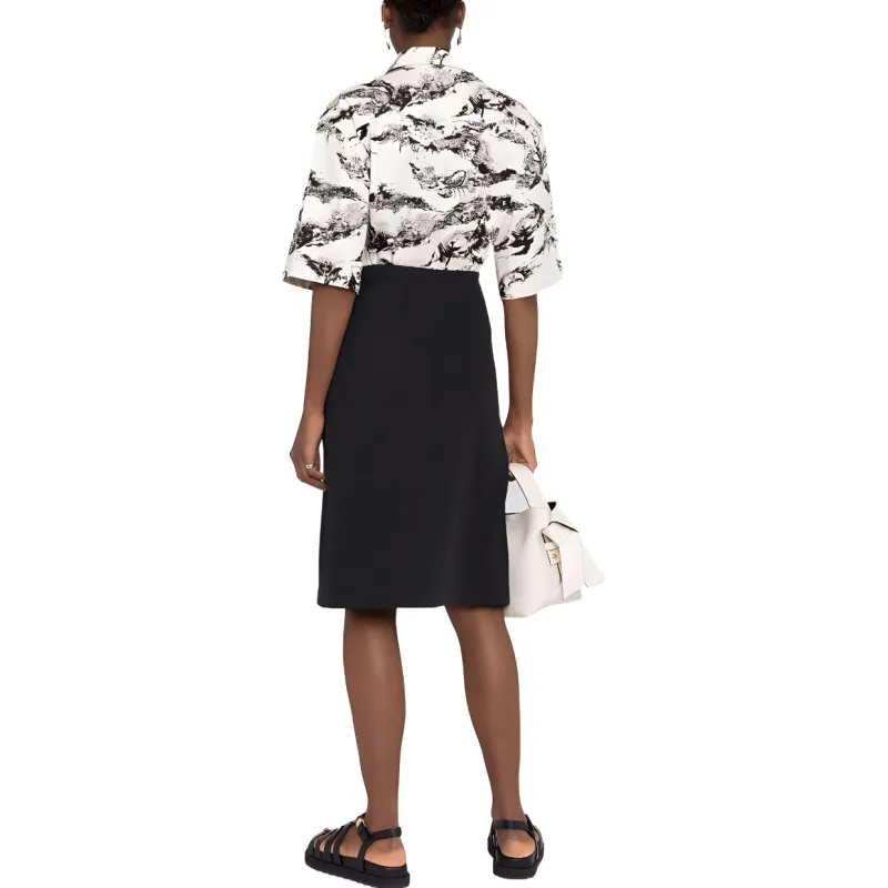 FENDI SS22 Casual Long Skirt Women's Black-2