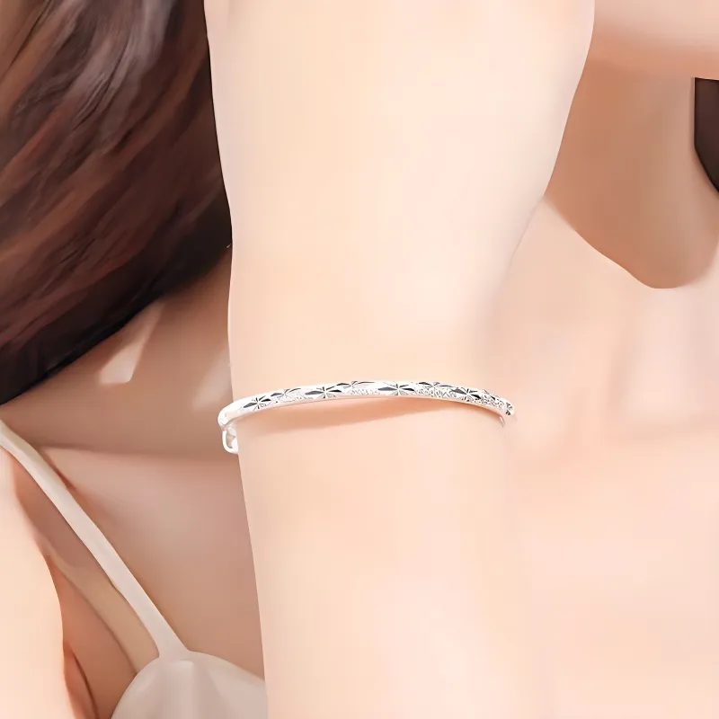 Beth Jewelry 999 Fine Silver Bangles Women's-4