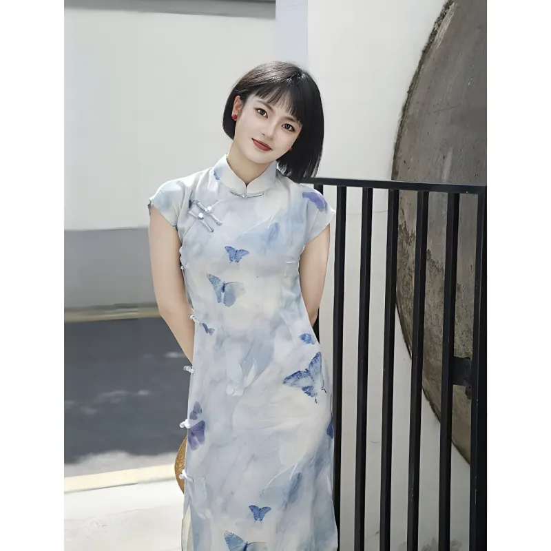 EFCR Cheongsams Women's Blue-1
