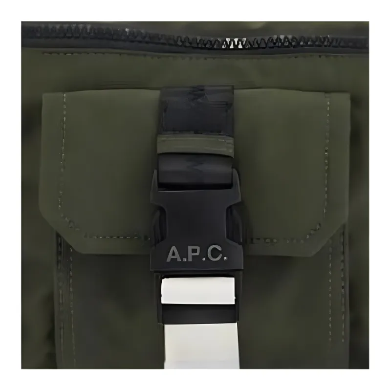 A.P.C . Logo Patch Buckled Belt Bag-4