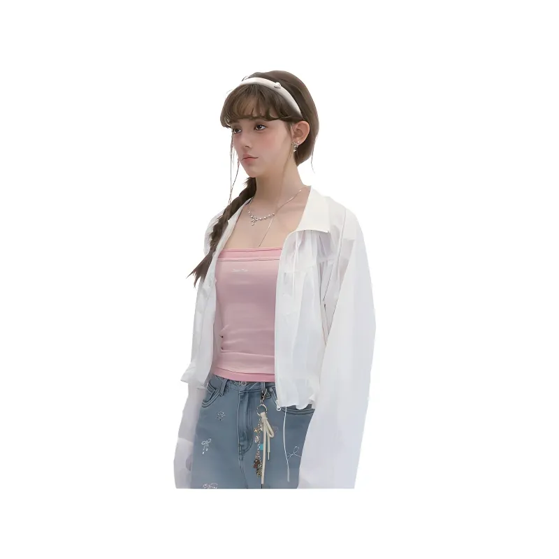 Guuka Hero Super Lightweight And Breathable Sun Protection Clothing Women's White-4