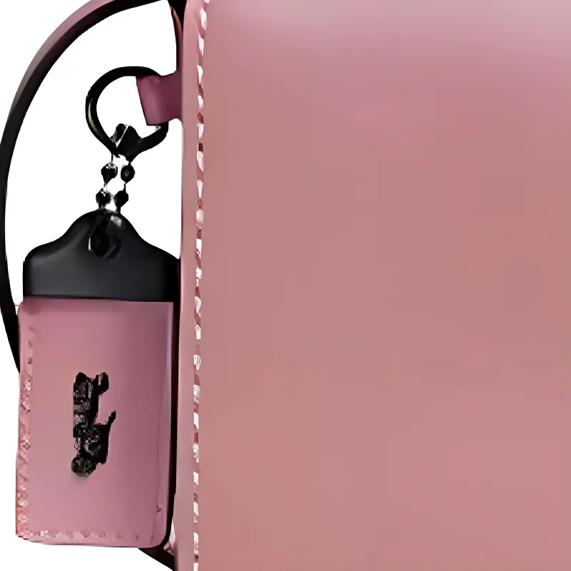 COACH Dinky Chrome Tanned Leather Smooth Finish Leather Shoulder Bag Crossbody Bag Women's Peach Pink-2