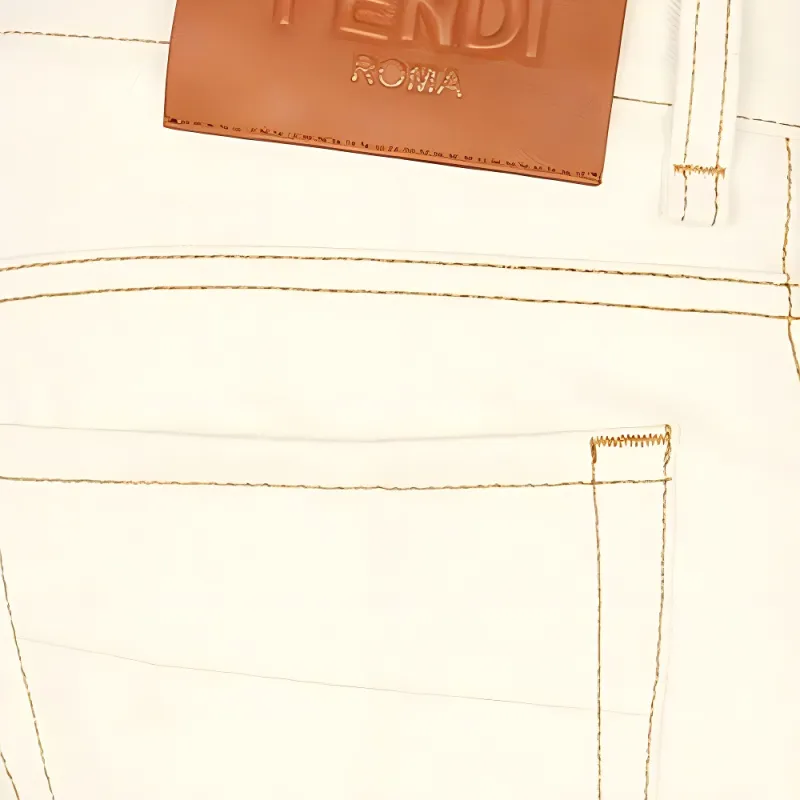 FENDI Jeans Men Light Yellow-3