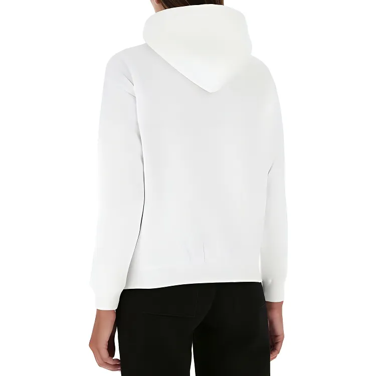 Balenciaga Logo Printed Hoodie 'White'-4