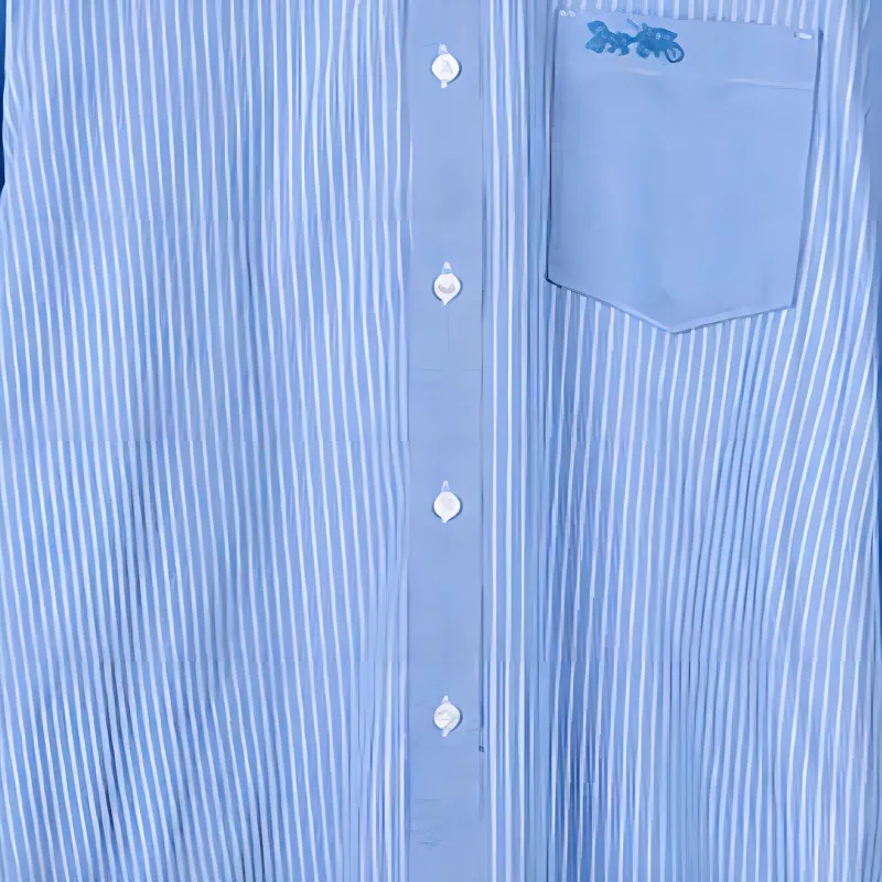 COACH Shirts Men Blue-7