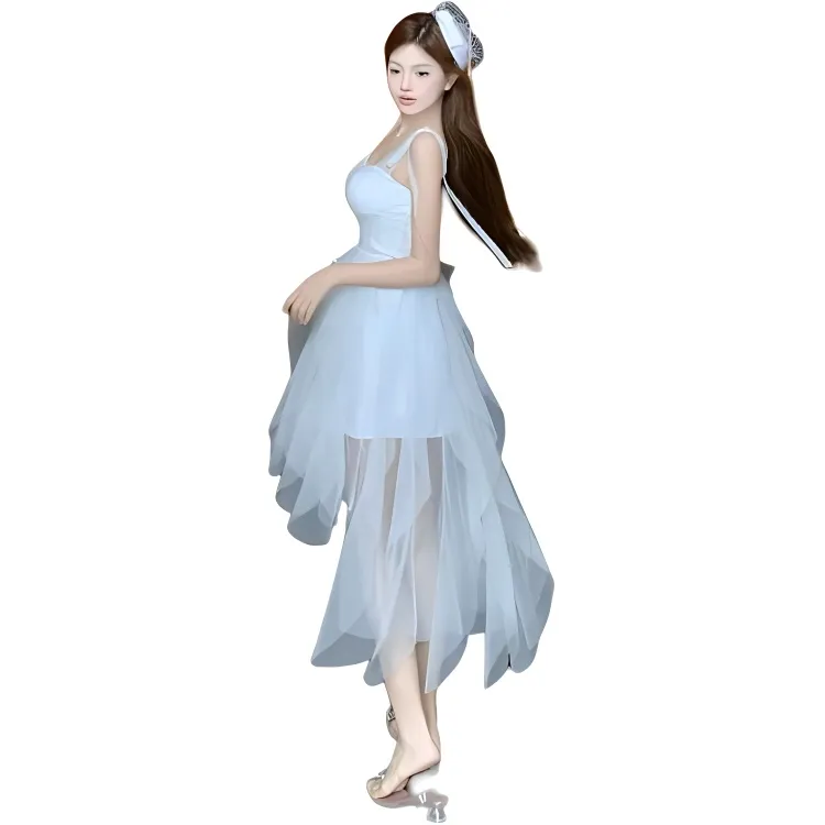 Mu Xiao Xin Slip Dress Women's White-1