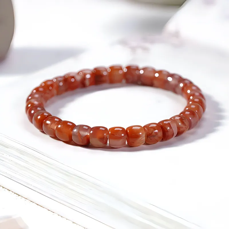 Xifeng Building Southern Red Agate Bracelets Women's-1