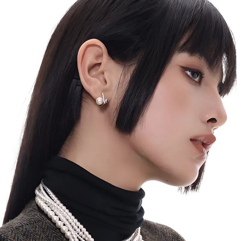 KEMLAIDA Copper Alloy Earrings Women's-3