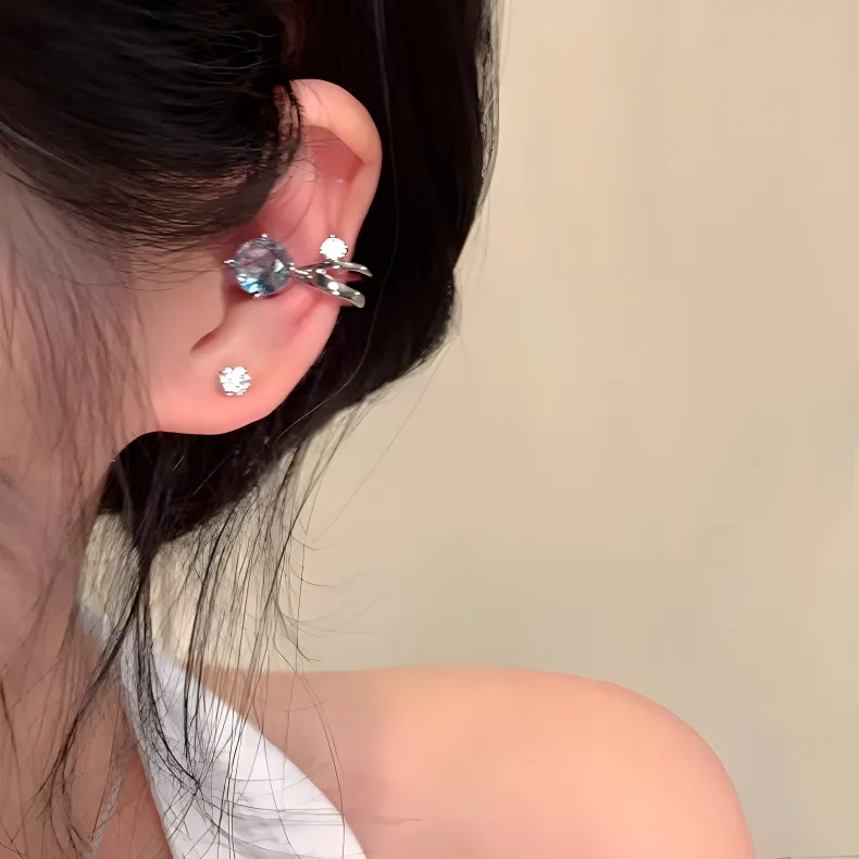 Universe Search Alloy Clip On Earrings Unisex-1