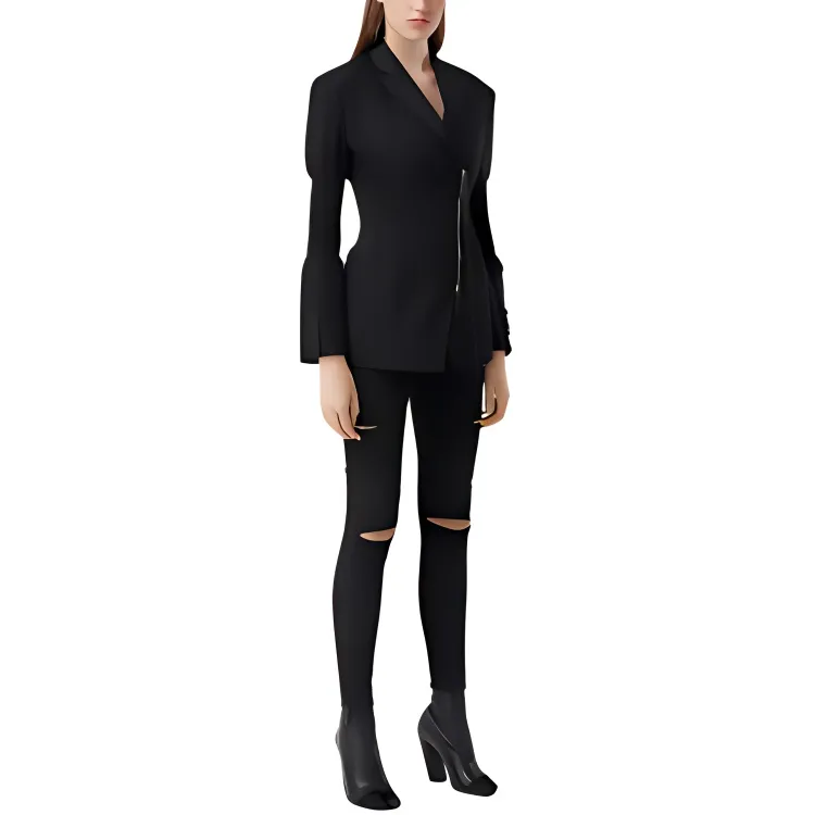 Burberry Business Suits Coats Women's Black-2