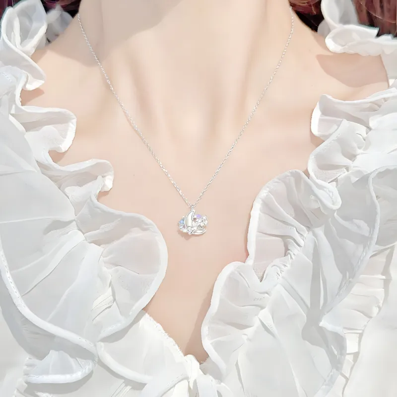 OGDAID S925 Silver Necklaces Women's-4