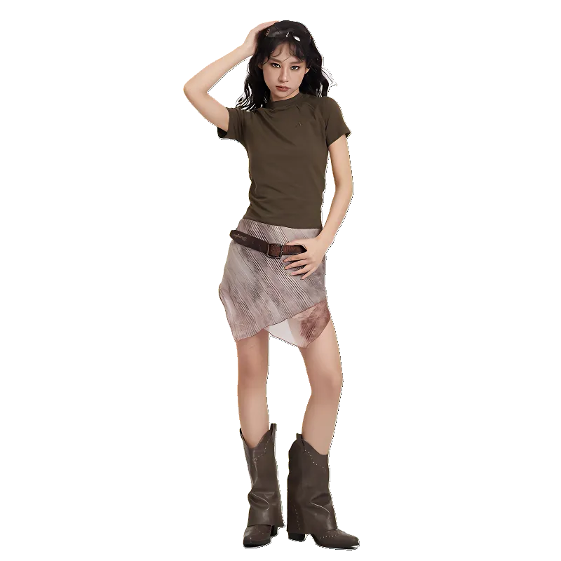 Gentle Welcome Set in Sleeve T Shirt Women's-3