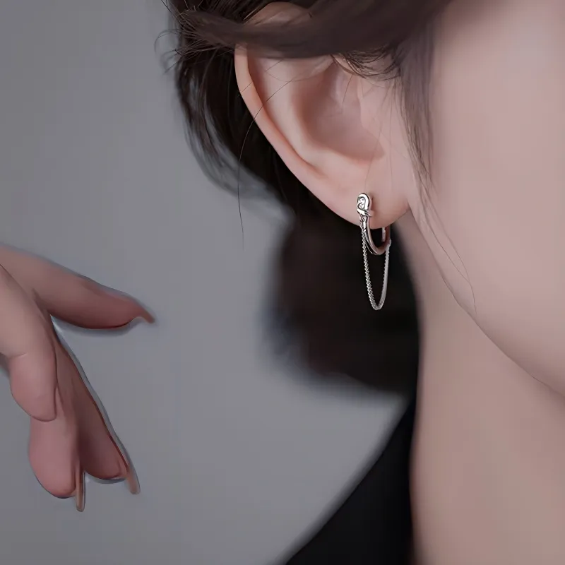 KEMLAIDA 999 Fine Silver Earrings Women's-2