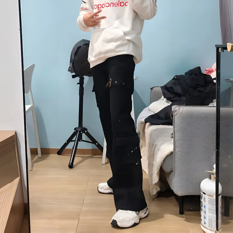 City Hipster Cargo Pants Unisex-2