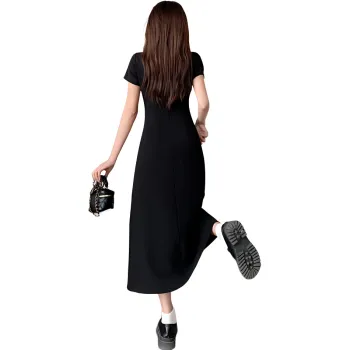 ZCDECO Short Sleeved Dress Women's Black